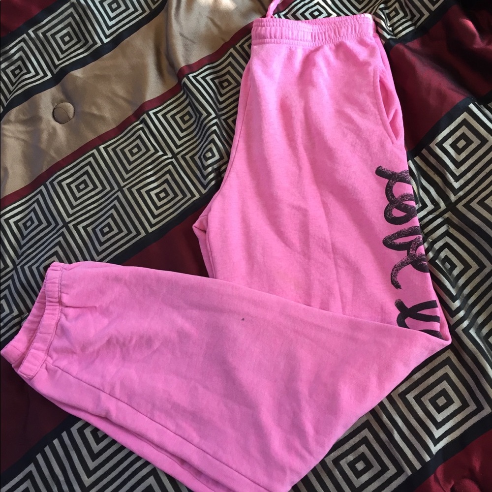Pink Victoria Secret sweatpants